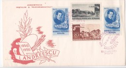 Romania 1950  , Painting , Painter I.Andreescu , FDC - FDC
