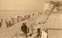 MERS LES BAINS (80) Carte Photo  Plage Cabanes Tentes Animation - Mers Les Bains