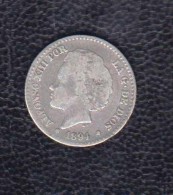 1894.-  50 CTS PLATA ALFONSO XIII - Monete Provinciali