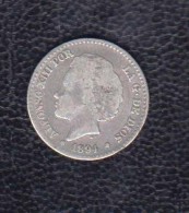 1894.-  50 CTS PLATA ALFONSO XIII - Provinciale Munten