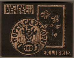 Romania - The Stamp. Hand Carved. It Is Made Of Wood. Ex-libris Used To Make - Other & Unclassified