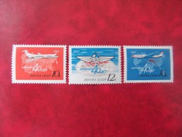 RUSIA 1963, YVERT A 115-17,  **MNH** - Nuevos