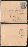 India Jaipur State 1An O/P 3ps King Man Singh Postal Stationary Envelop Used # 16134D Inde Indien - Covers