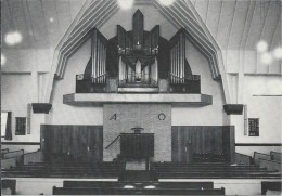 NL.- Nunspeet. Christelijk Gereformeerde Dorpskerk Kerk. Interieur. Orgel. 2 Scans - Nunspeet