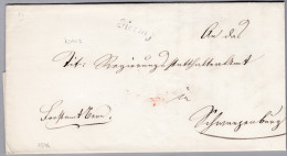 Heimat BE KÖNIZ Schriftstempel 1849-01-02 Auf Vorphila Brief Nach Schwarzenburg - ...-1845 Préphilatélie