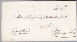 Heimat BE KÖNIZ Schriftstempel 1849-01-02 Auf Vorphila Brief Nach Schwarzenburg - ...-1845 Prephilately