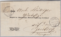 Heimat BE SUMISWALD 1873-06-30 Auf Versicherung Rechnungs Brief - ...-1845 Préphilatélie