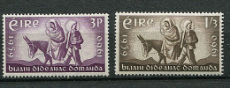 (cl 20 - P46) Irlande ** (ref. Michel Au Dos) N° 144/145 -  Année Mondiale Du Réfugié "La Fuite En Egypte" - - Unused Stamps