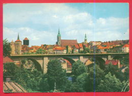 161372 / Bautzen - Brücke Des Friedens BRIDGE , BUS - Germany Allemagne Deutschland Germania - Bautzen