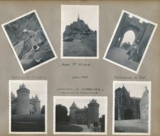 Lot 6 Photos Amateur Mont Saint Michel Combourg Dol Photographie Ancienne No CPA - Le Mont Saint Michel