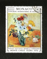 Principato Di  MONACO :   Concorso Internazionale Floreale - Quadro - USATO Del 4.05.1970 - Oblitérés