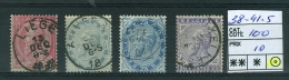 N° 38-41 Obl - 1883 - 1883 Leopold II