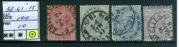 N° 38-41 Obl - 1883 - 1883 Leopold II