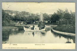 Wilhelmina Park - Sneek, Holland Netherlands Nederland - Uitgave N.V. Johs C1910-12 - Nice Postmark Haarlem - Sneek