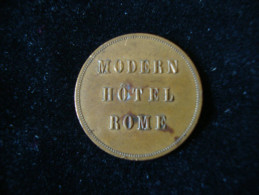 Gettone Moder Hotel Rome 23 Mm 4,14 Gr. - Autres & Non Classés