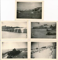 Lot De 5 Photos Amateur 1957 BIARRITZ - Photographie Ancienne No CPA - Biarritz