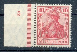 DR-Germania 86I PlNr PLATTENNUMMER* (Z0224 - Unused Stamps