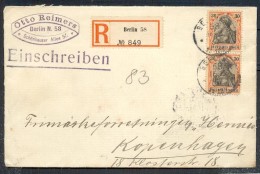 DR-Germania 89I MeF Nach Kopenhagen (35710 - Lettres & Documents