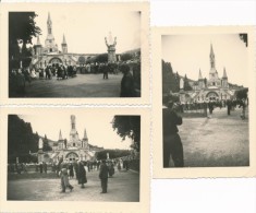 Lot De 3 Photos Amateur 1957 LOURDES - Photographie Ancienne No CPA - Lourdes