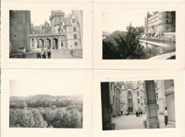 Lot De 4 Photos Amateur PAU 1957 - Photographie Ancienne No CPA - Pau