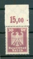 DR-Weimar 359 POR OBERRAND**POSTFRISCH 120EUR (71533 - Unused Stamps