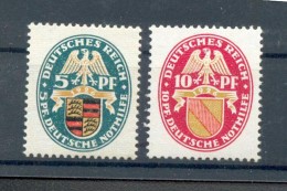 DR-Weimar 398/399 WAPPEN WÜRTTEMBERG+BADEN** MNH POSTFRISCH 10EUR (71868 - Unused Stamps