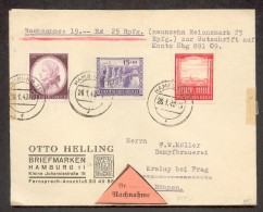 DR-3.Reich 804/5 NACHNAHME (G1421 - Lettres & Documents