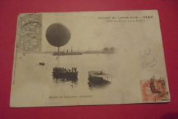 C P  Souvenir Du Combat Naval Paris  Porte Des Termes ( Ancien Buffalo) Ballon - Luchtballon