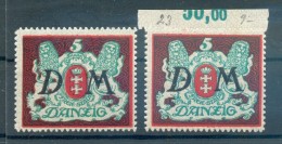 Danzig Dienst 21X+Y**POSTFRISCH 45 Eur(69598 - Officials