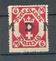 Danzig 26 AUFDRUCK MDM** MNH POSTFRISCH (70654 - Service