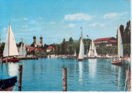 FRIEDRICHSHAFEN AM BODENSEE   YACHTHAFEN MIT SCHLOSSKIRCHE       (VIAGGIATA) - Friedrichshafen