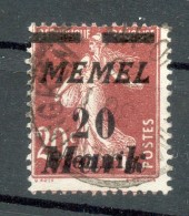 Memel 109I ABART Gest. BPP 30EUR (Z1717 - Memel (Klaïpeda) 1923