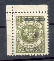 Memel 179II TYPE**POSTFRISCH BPP 37EUR (Z1637 - Memelgebiet 1923