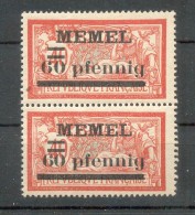 Memel 24yI ABART**POSTFRISCH BPP 90EUR (Z1693 - Memelland 1923