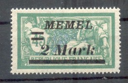 Memel 88II ABART**POSTFRISCH BPP (Z1710 - Memel (Klaipeda) 1923