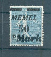 Memel FARBE 123a SELTEN!!* BPP 50EUR (70373 - Memelland 1923