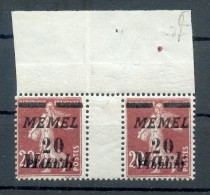 Memel 109ZW ZWISCHENSTEGE* (G5704 - Memel (Klaipeda) 1923