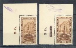 Saar 108 Mit KORRIG. Reihenwertzähler**POSTFRISCH (38866 - Unused Stamps