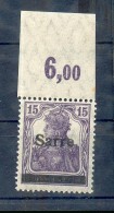 Saar 7cI OBERRAND**POSTFRISCH BPP (G2767 - Unused Stamps