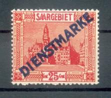 Saar Dienst 6XX ABARTEN* 25EUR (Z2751 - Unused Stamps