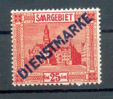 Saar Dienst 6XX ABARTEN* 25EUR (Z2752 - Unused Stamps