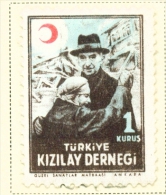 TURKEY  -  1946  Red Crescent  1k  Mounted/Hinged Mint - Unused Stamps