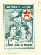TURKEY  -  1948  Child Welfare  1k  Mounted/Hinged Mint - Ungebraucht
