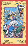 ITALIA REPUBBLICA USATO - 2013 - Folclore Italiano - Carnevale Di Fano - € 0,60 - S. 3375 - 2011-20: Used