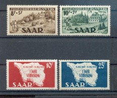 Saar 260/61+262/63** MNH POSTFRISCH (70071 - Unused Stamps