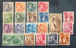 Saar 206/25 SATZ**POSTFRISCH (71106 - Unused Stamps