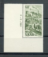Saar 287Br DRUCKDATUM**POSTFRISCH (Z3328 - Unused Stamps