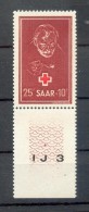 Saar 292 MASCHINENNUMMER**POSTFRISCH (Z3493 - Unused Stamps