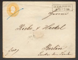 PREUSSEN GA U13B Quedlinburg (D2318a - Postal  Stationery