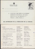 1985-EP-6 CUBA 1985. Ed.137. TARJETA. POSTAL STATIONERY. JULIO ANTONIO MELLA. NEGRO. CONCURSO MI CANTO A LA CIUDAD. UNUS - Lettres & Documents